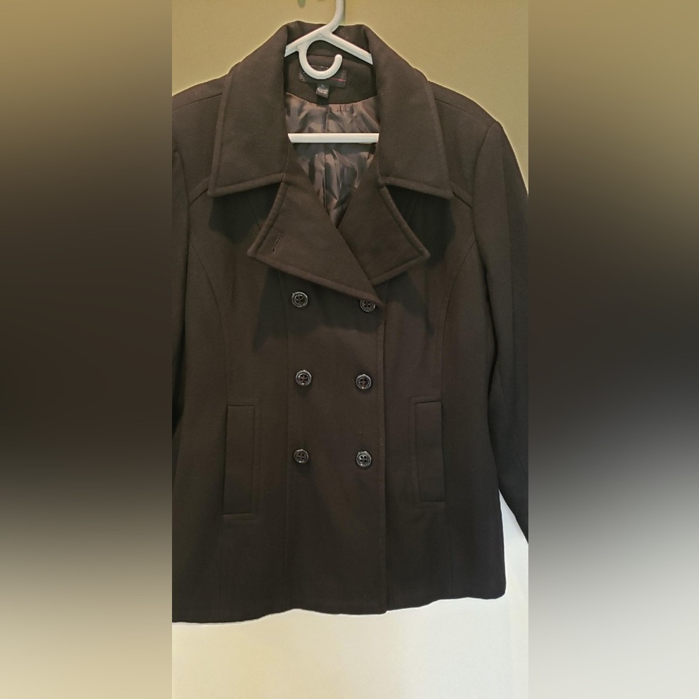 Jason Kole Wool Blend Women’s Pea Coat, Size XL